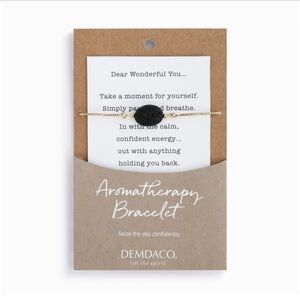 ✅New! Demdaco Aromatherapy Lava Stone Slider Bracelet for your Essential Oil
